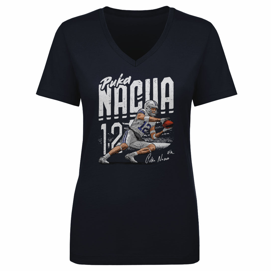 Puka Nacua Women's V-Neck T-Shirt | 500 LEVEL