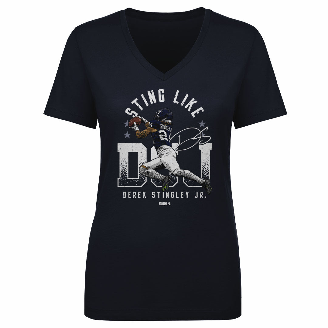 Derek Stingley Jr. Women&#39;s V-Neck T-Shirt | 500 LEVEL
