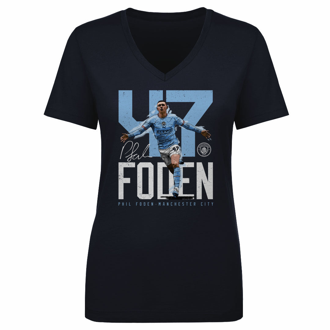 Phil Foden Women's V-Neck T-Shirt | 500 LEVEL