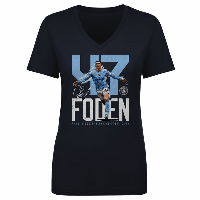 Phil Foden Women's V-Neck T-Shirt | 500 LEVEL