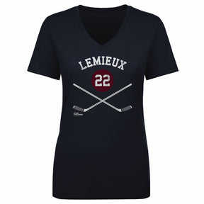 Claude Lemieux Women's V-Neck T-Shirt | 500 LEVEL