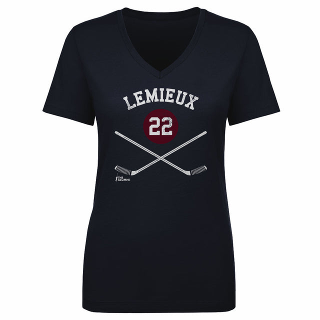 Claude Lemieux Women's V-Neck T-Shirt | 500 LEVEL
