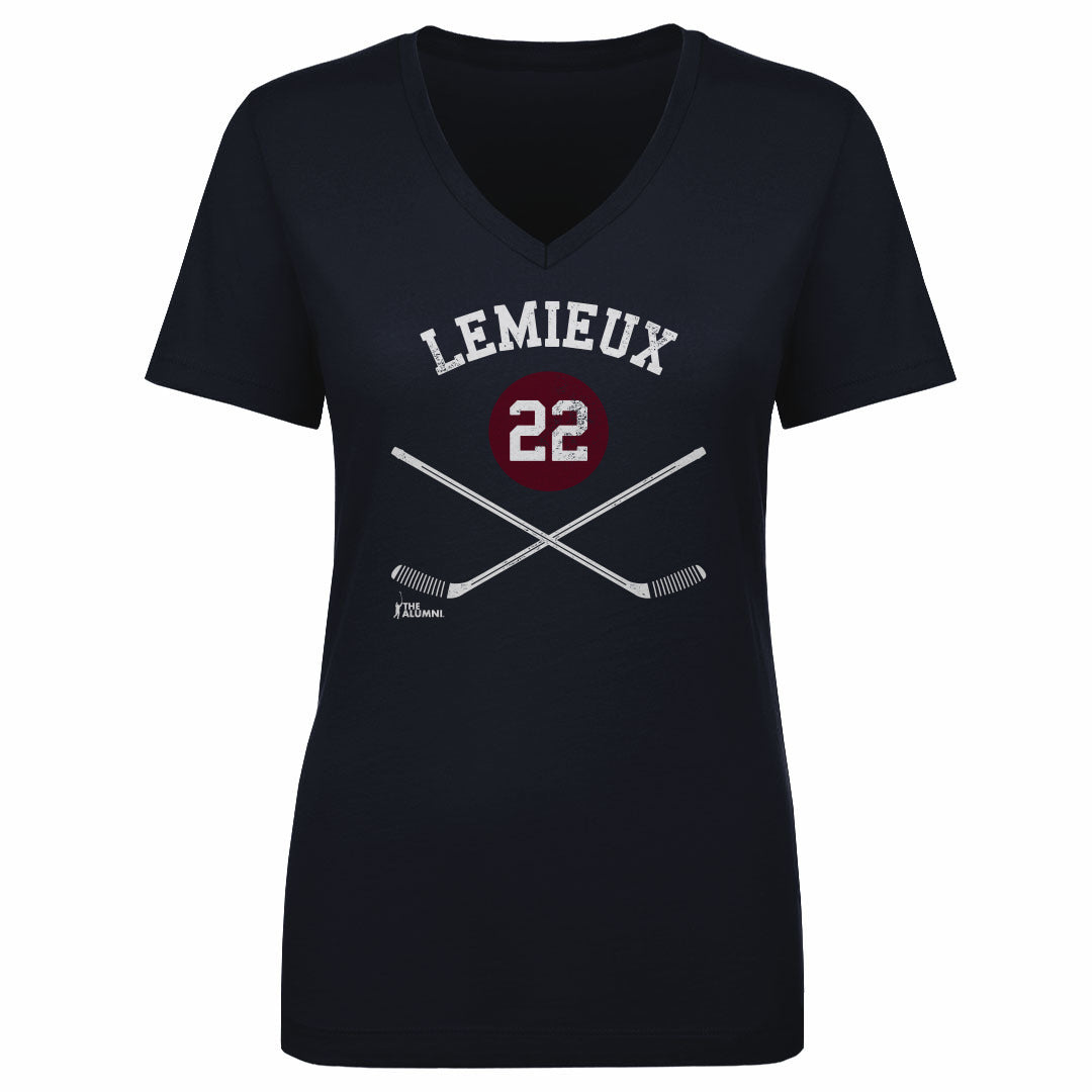 Claude Lemieux Women&#39;s V-Neck T-Shirt | 500 LEVEL