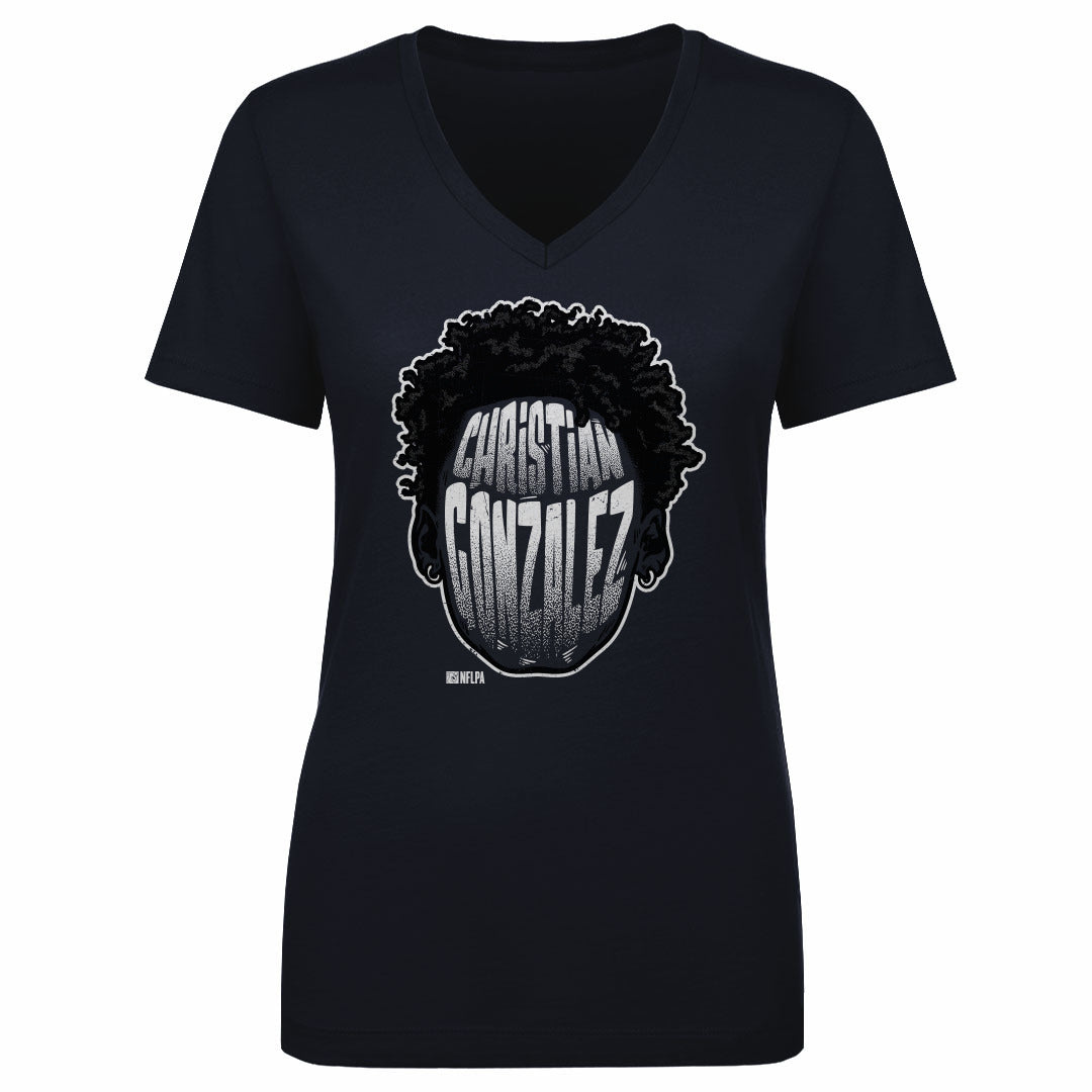Christian Gonzalez Women's V-Neck T-Shirt | 500 LEVEL