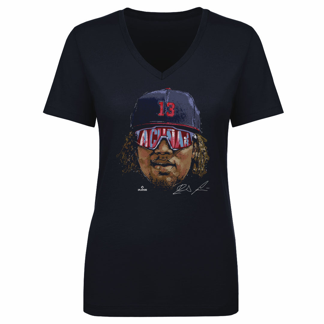Ronald Acuna Jr. Women's V-Neck T-Shirt | 500 LEVEL