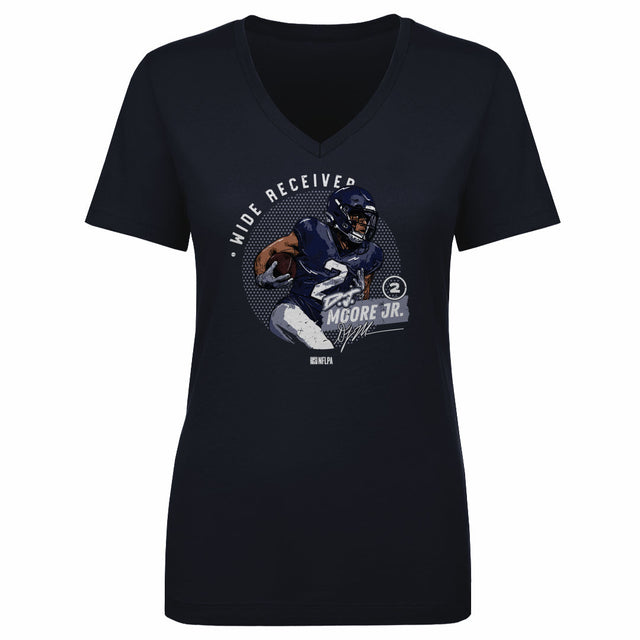 D.J. Moore Women's V-Neck T-Shirt | 500 LEVEL