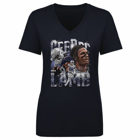 CeeDee Lamb Women's V-Neck T-Shirt | 500 LEVEL
