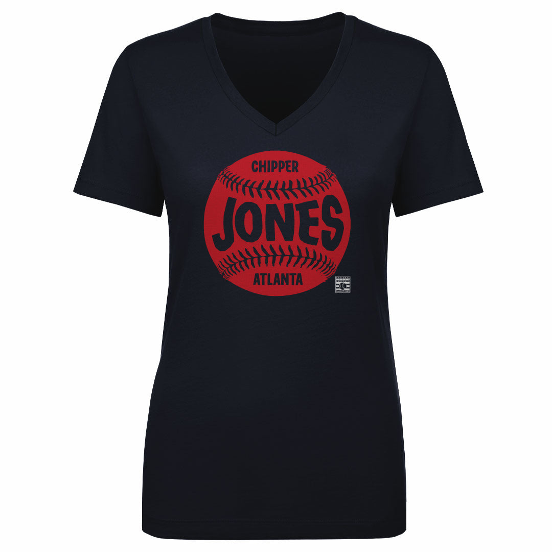 Chipper Jones Women's V-Neck T-Shirt | 500 LEVEL