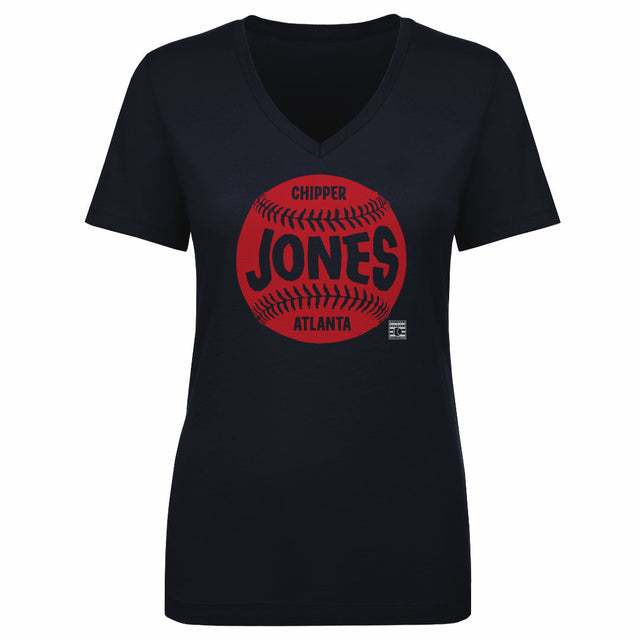 Chipper Jones Women's V-Neck T-Shirt | 500 LEVEL