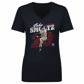 John Smoltz Women's V-Neck T-Shirt | 500 LEVEL