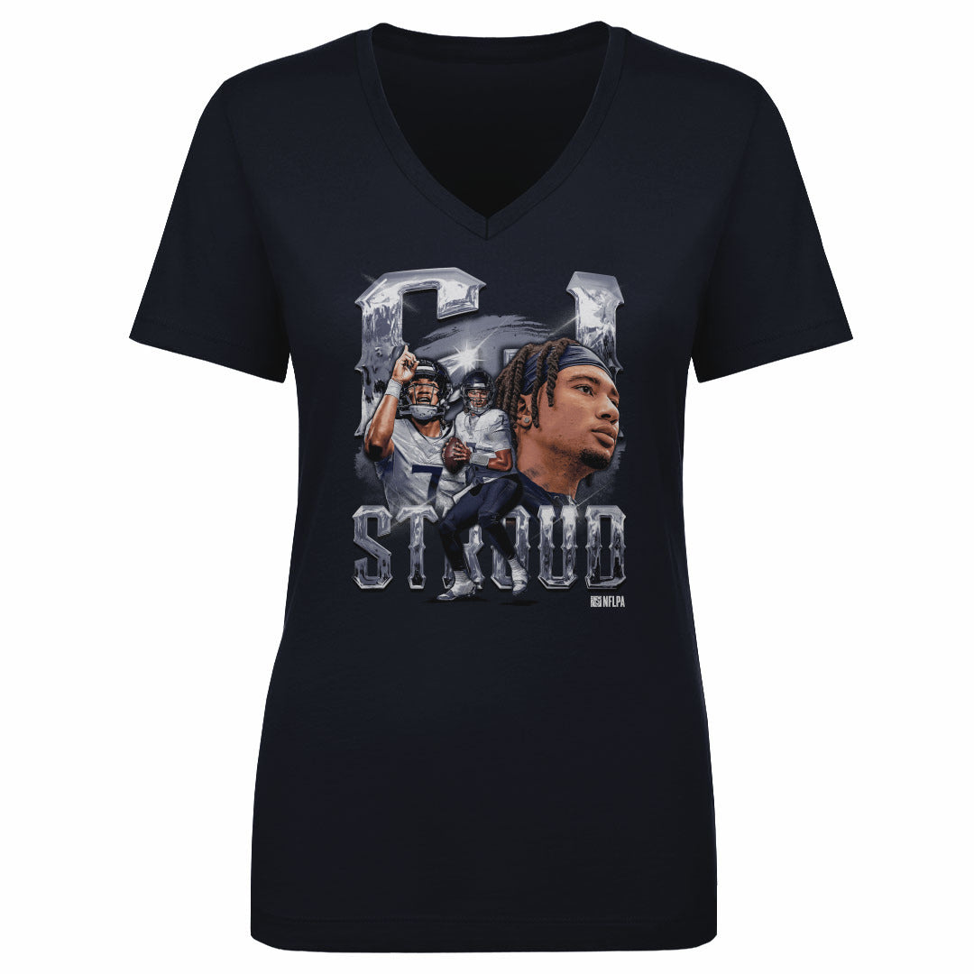C.J. Stroud Women's V-Neck T-Shirt | 500 LEVEL