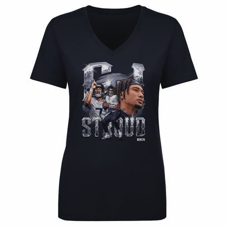 C.J. Stroud Women's V-Neck T-Shirt | 500 LEVEL