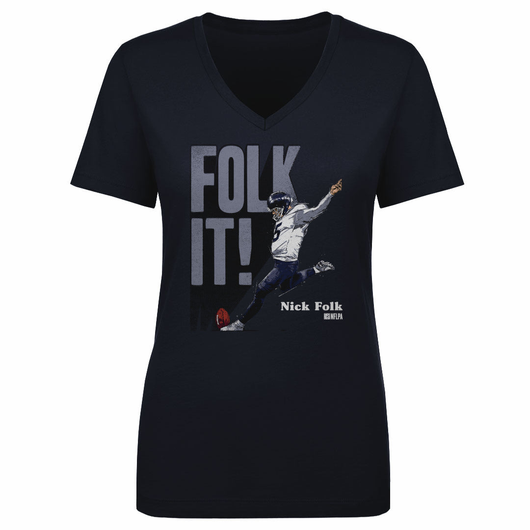 Nick Folk Women&#39;s V-Neck T-Shirt | 500 LEVEL