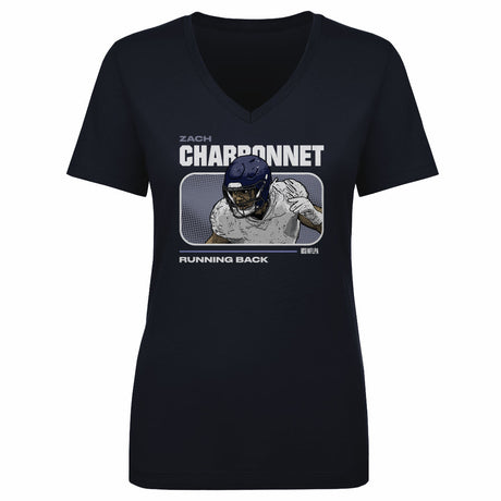 Zach Charbonnet Women's V-Neck T-Shirt | 500 LEVEL