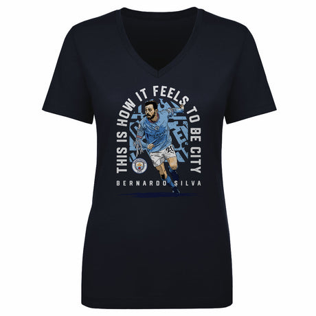 Bernardo Silva Women's V-Neck T-Shirt | 500 LEVEL