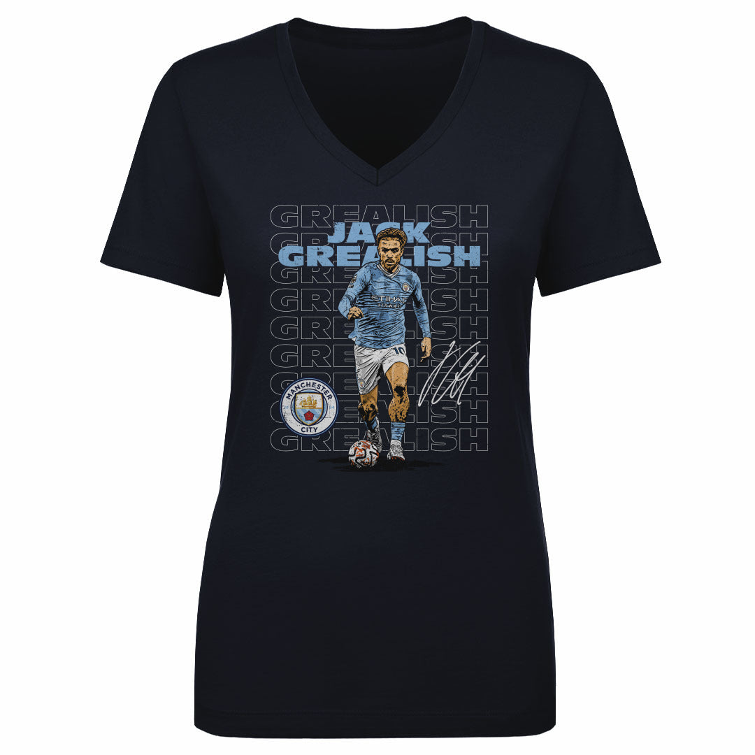 Jack Grealish Women's V-Neck T-Shirt | 500 LEVEL