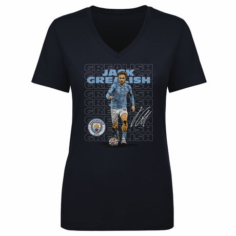 Jack Grealish Women's V-Neck T-Shirt | 500 LEVEL