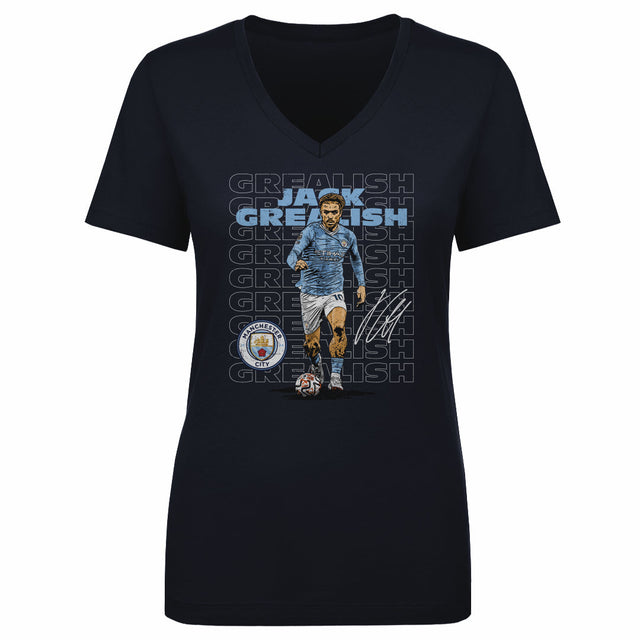 Jack Grealish Women's V-Neck T-Shirt | 500 LEVEL