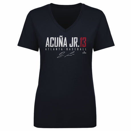 Ronald Acuna Jr. Women's V-Neck T-Shirt | 500 LEVEL
