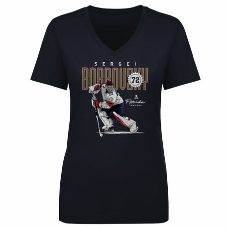 Sergei Bobrovsky Women's V-Neck T-Shirt | 500 LEVEL