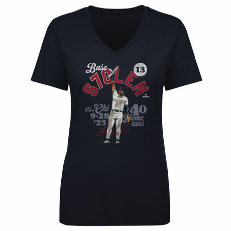 Ronald Acuna Jr. Women's V-Neck T-Shirt | 500 LEVEL
