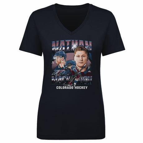 Nathan MacKinnon Women's V-Neck T-Shirt | 500 LEVEL