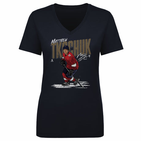 Matthew Tkachuk Women's V-Neck T-Shirt | 500 LEVEL