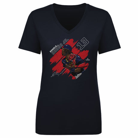 Ronald Acuna Jr. Women's V-Neck T-Shirt | 500 LEVEL