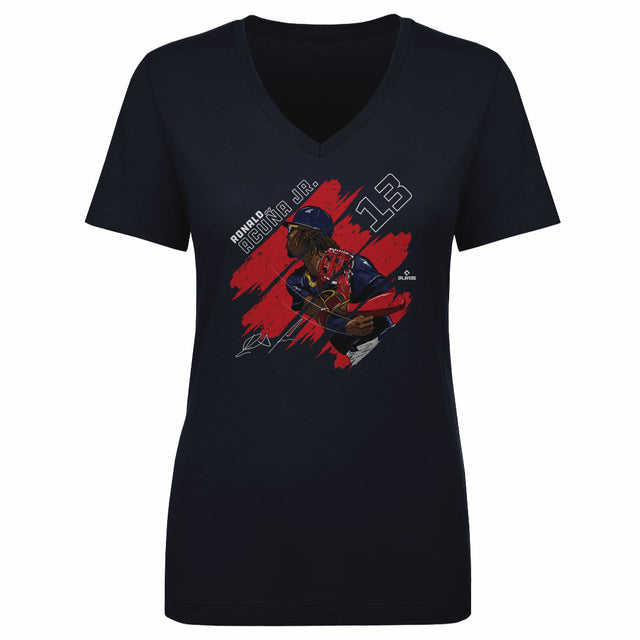 Ronald Acuna Jr. Women's V-Neck T-Shirt | 500 LEVEL