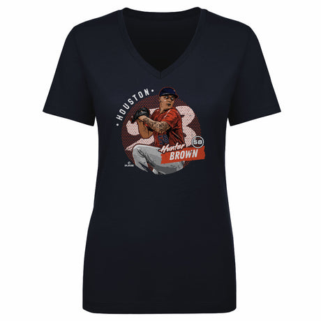 Hunter Brown Women's V-Neck T-Shirt | 500 LEVEL