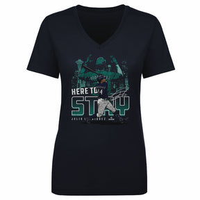 Julio Rodriguez Women's V-Neck T-Shirt | 500 LEVEL