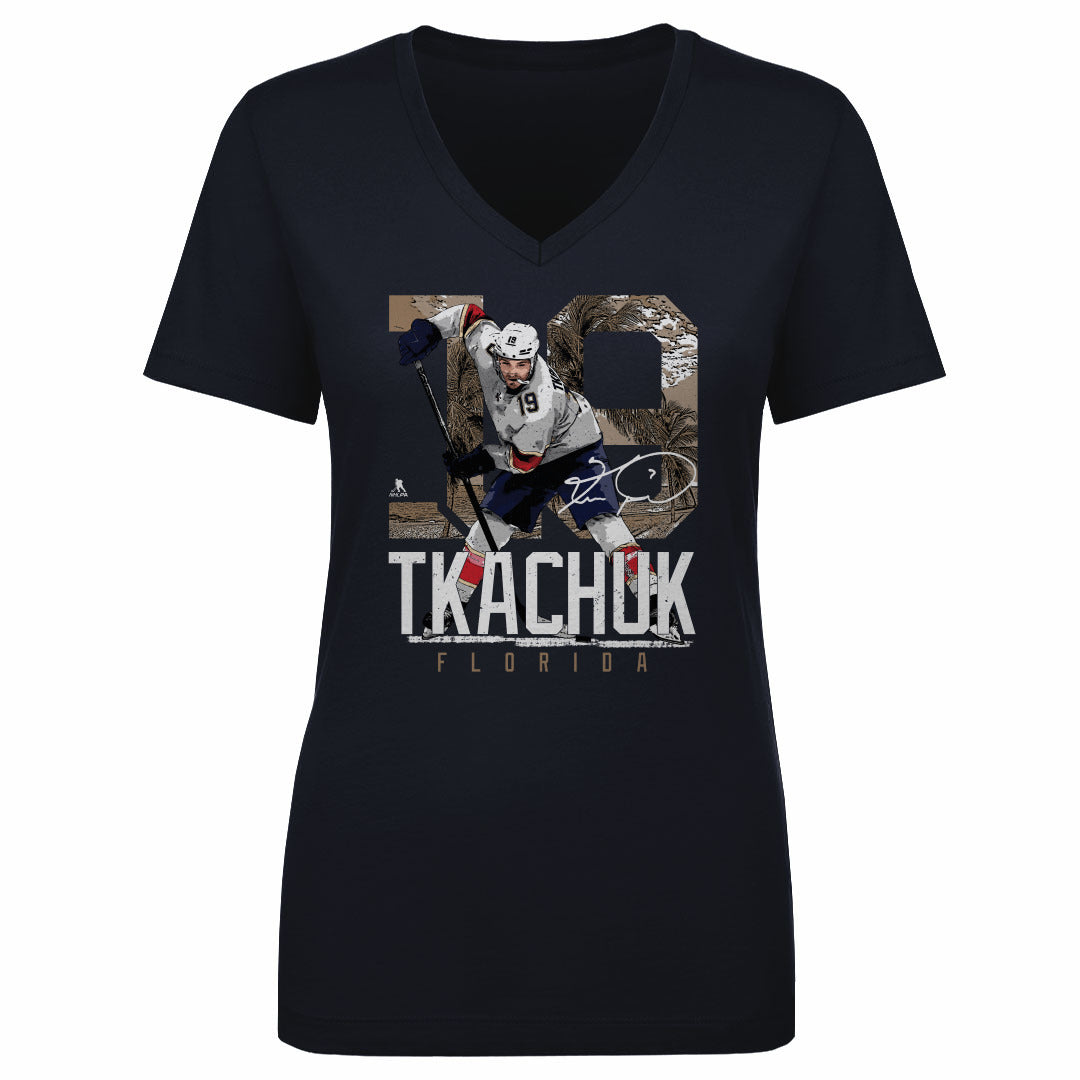 Matthew Tkachuk Women's V-Neck T-Shirt | 500 LEVEL