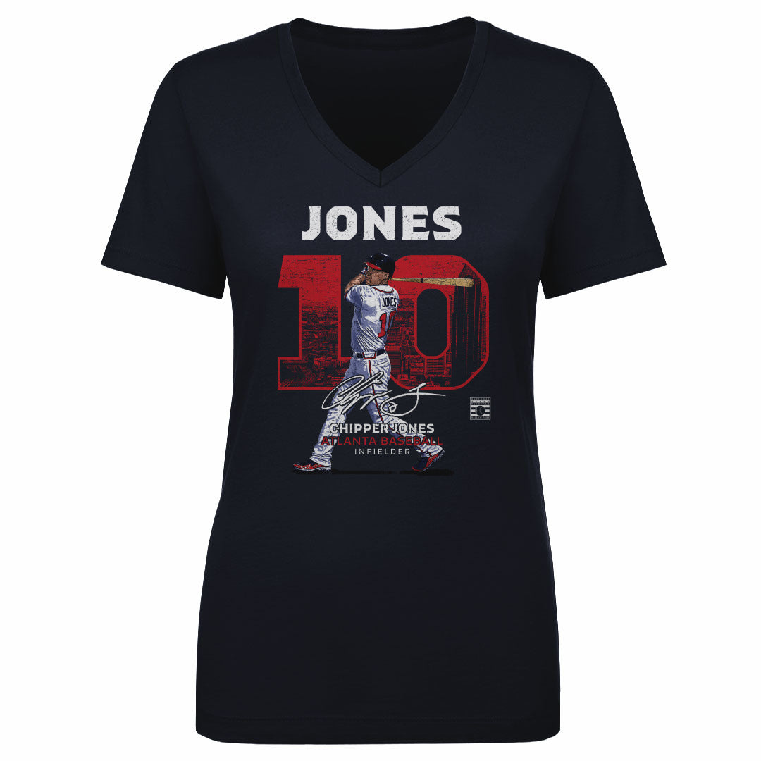 Chipper Jones Women's V-Neck T-Shirt | 500 LEVEL