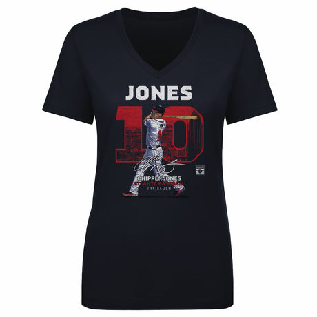 Chipper Jones Women's V-Neck T-Shirt | 500 LEVEL