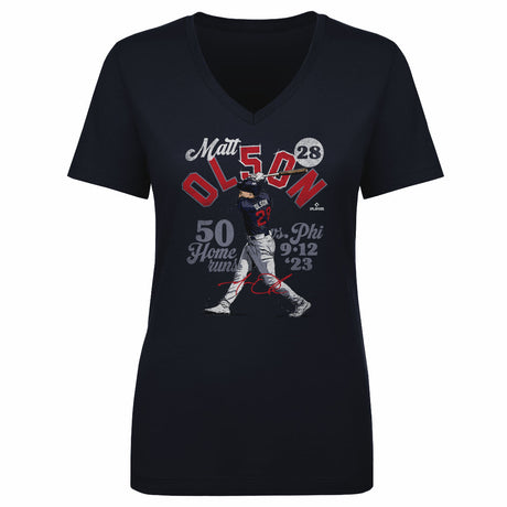 Matt Olson Women's V-Neck T-Shirt | 500 LEVEL