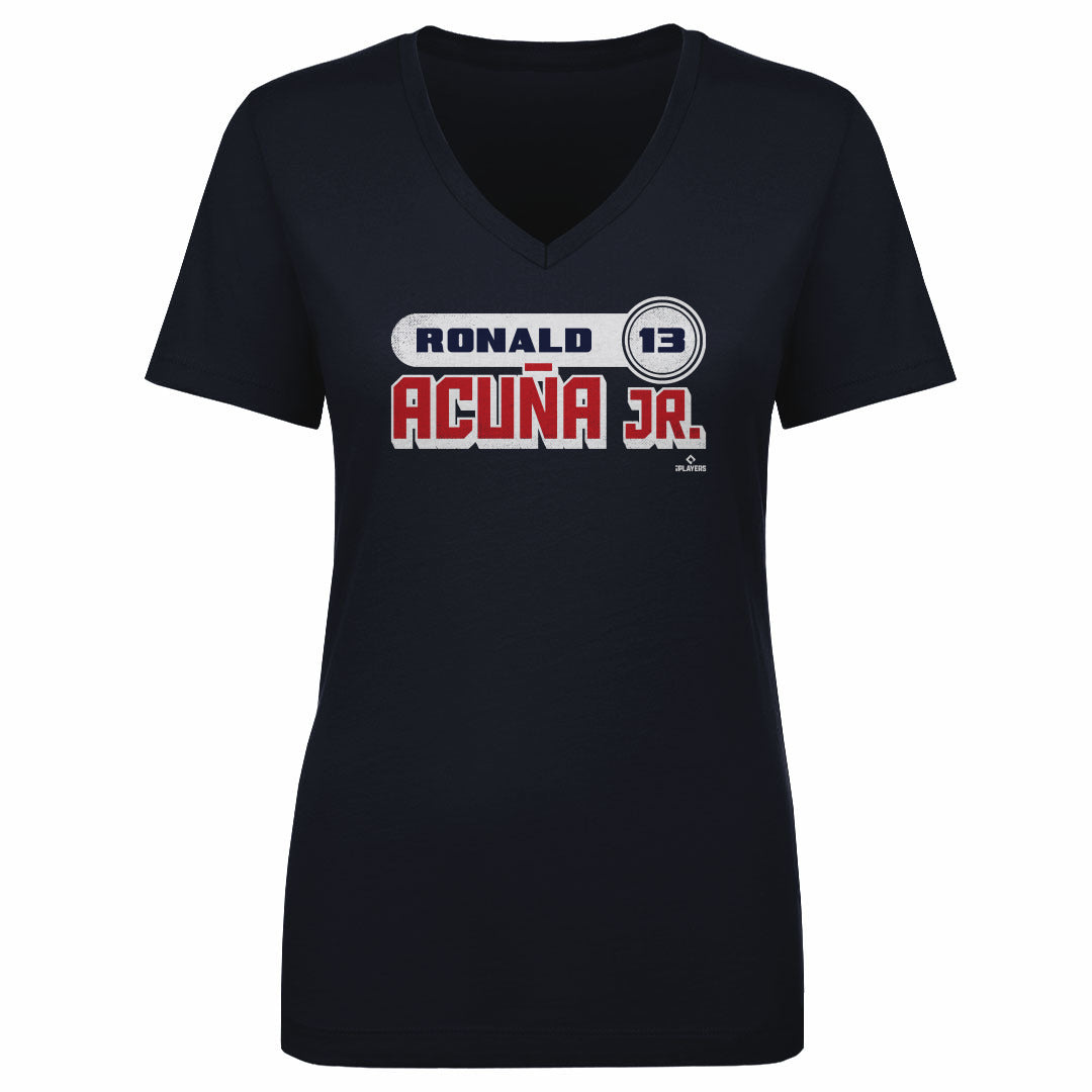 Ronald Acuna Jr. Women's V-Neck T-Shirt | 500 LEVEL