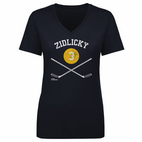 Marek Zidlicky Women's V-Neck T-Shirt | 500 LEVEL
