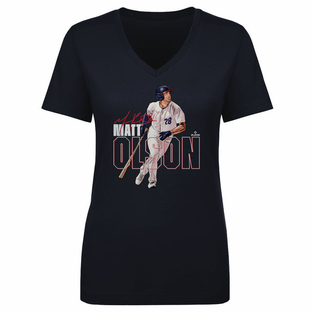 Matt Olson Women's V-Neck T-Shirt | 500 LEVEL