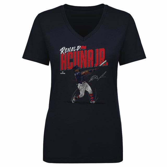 Ronald Acuna Jr. Women's V-Neck T-Shirt | 500 LEVEL