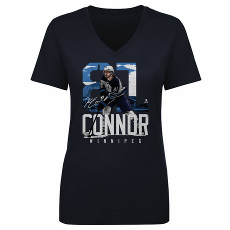 Kyle Connor Women's V-Neck T-Shirt | 500 LEVEL