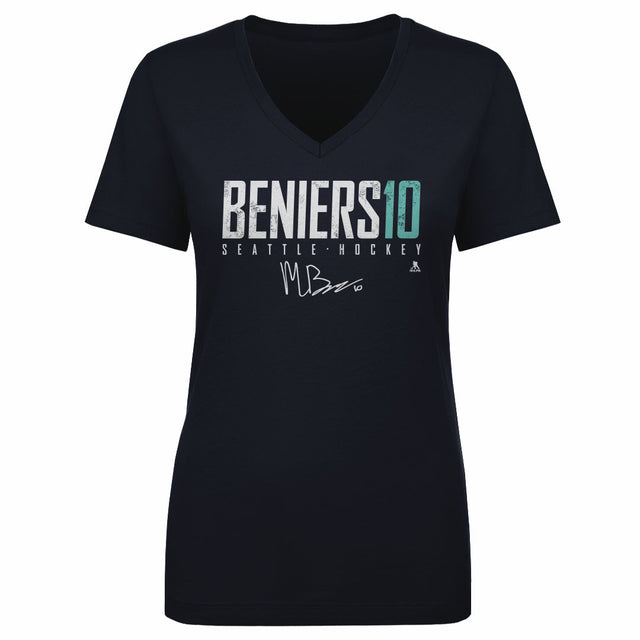 Matty Beniers Women's V-Neck T-Shirt | 500 LEVEL