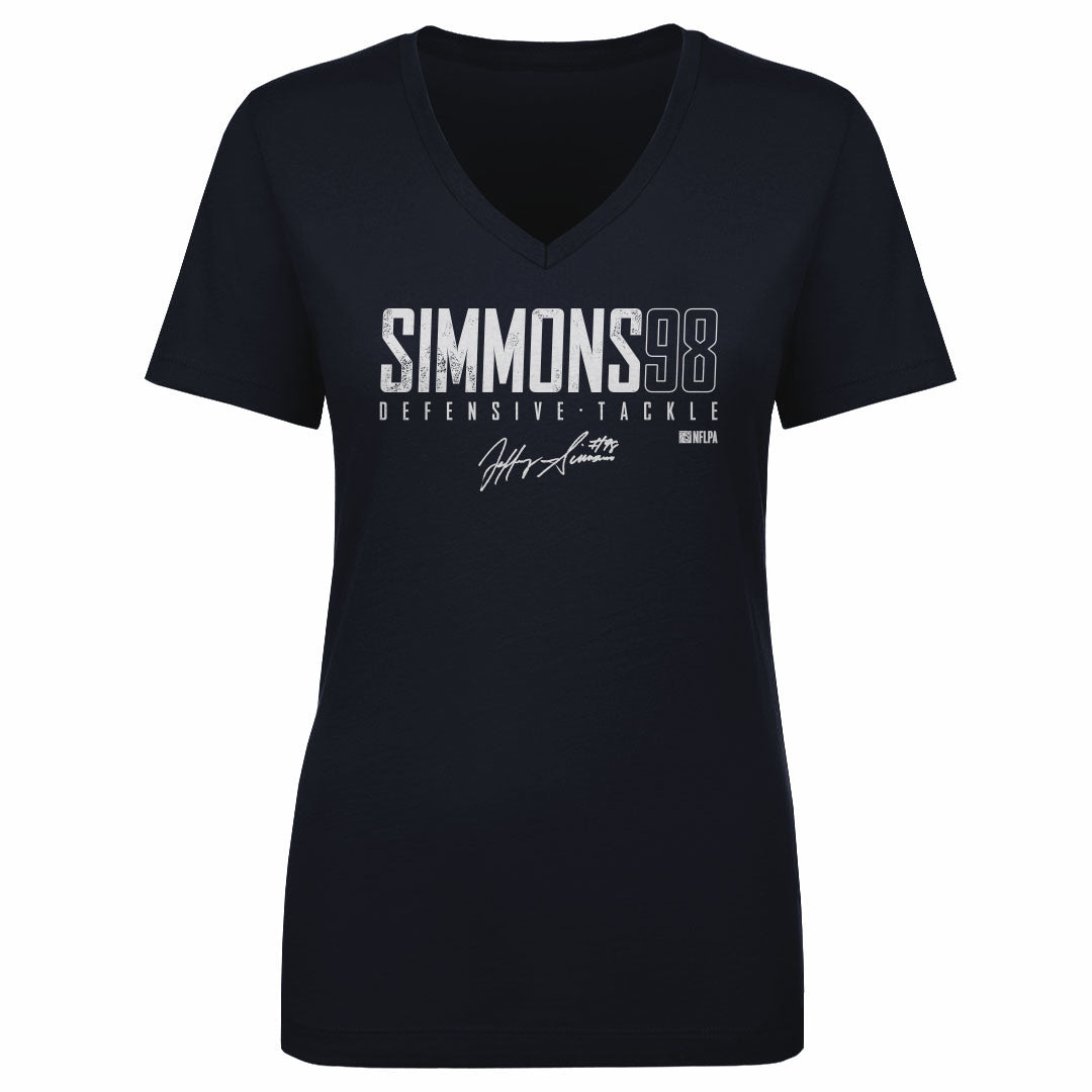 Jeffery Simmons Women's V-Neck T-Shirt | 500 LEVEL