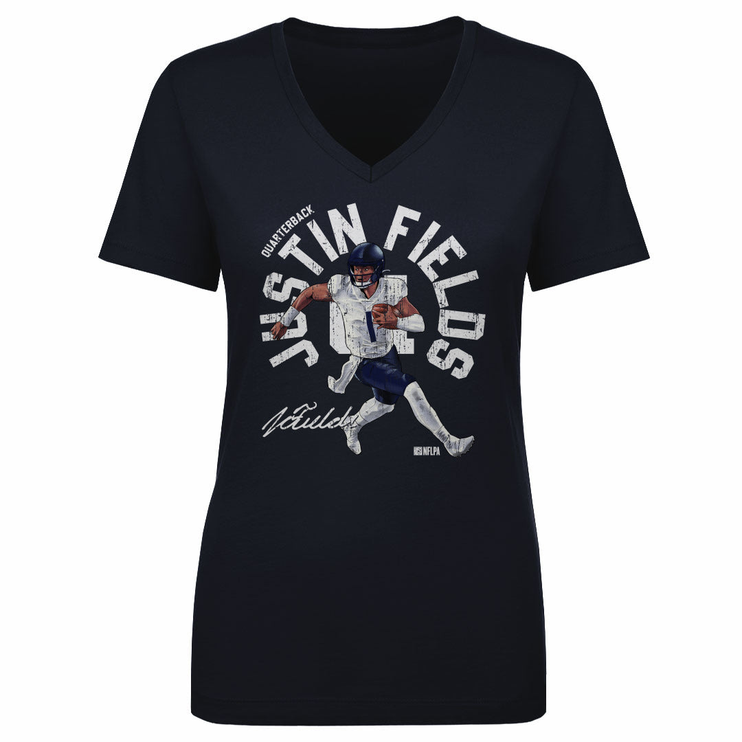 Justin Fields Women&#39;s V-Neck T-Shirt | 500 LEVEL
