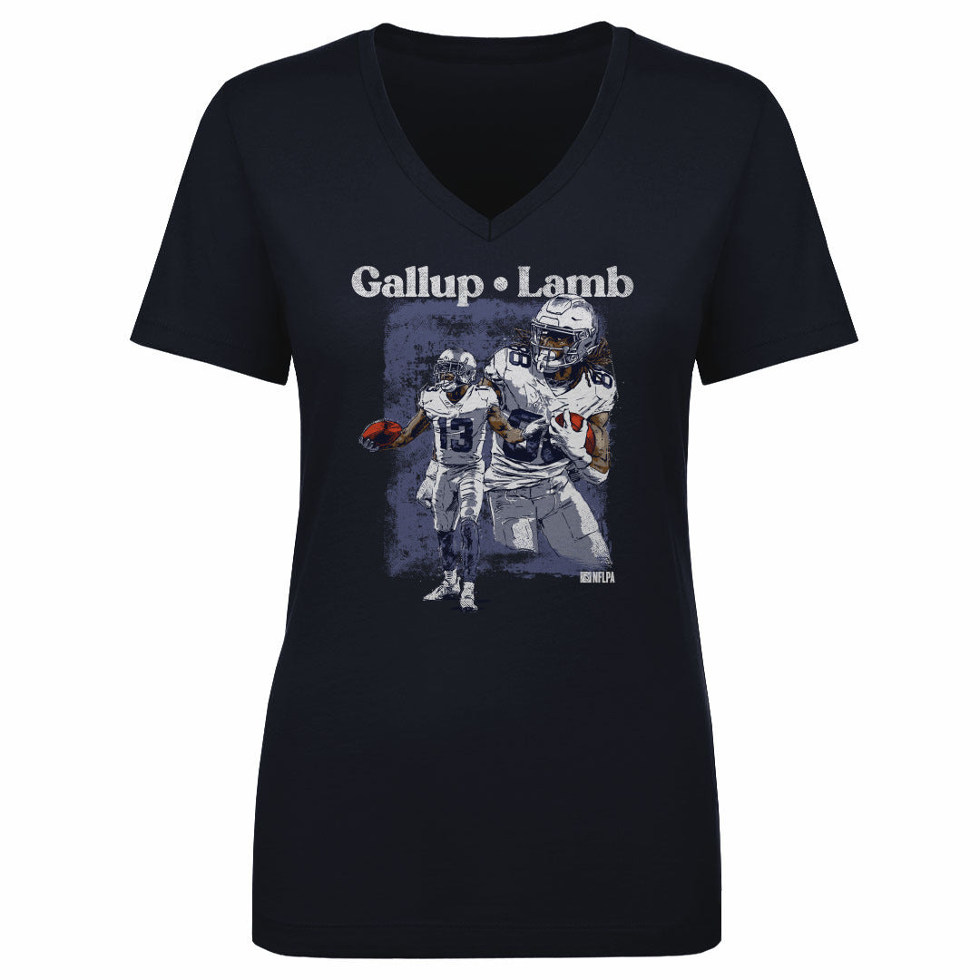CeeDee Lamb Women's V-Neck T-Shirt | 500 LEVEL