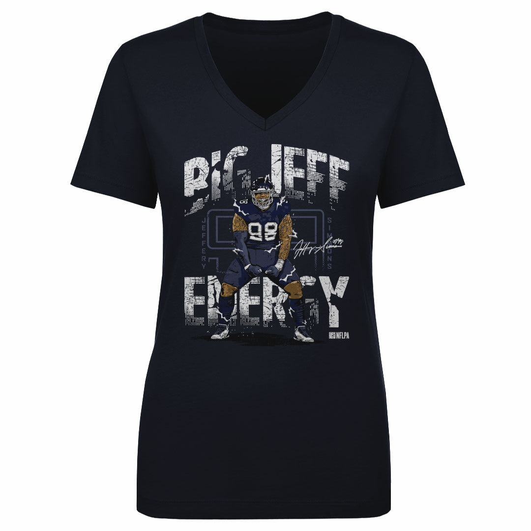Jeffery Simmons Women's V-Neck T-Shirt | 500 LEVEL