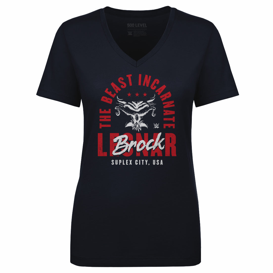 Brock Lesnar Women&#39;s V-Neck T-Shirt | 500 LEVEL