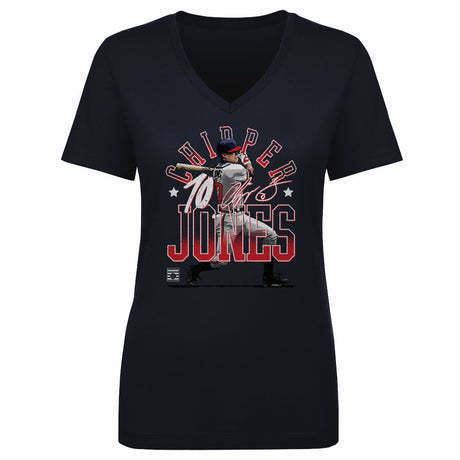 Chipper Jones Women's V-Neck T-Shirt | 500 LEVEL