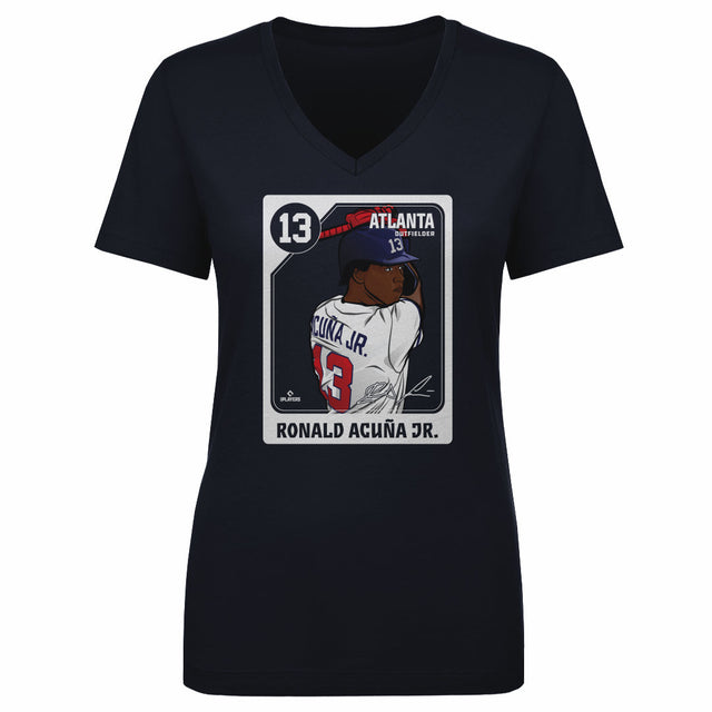 Ronald Acuna Jr. Women's V-Neck T-Shirt | 500 LEVEL