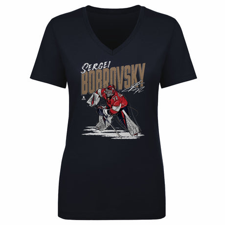 Sergei Bobrovsky Women's V-Neck T-Shirt | 500 LEVEL