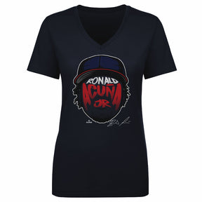 Ronald Acuna Jr. Women's V-Neck T-Shirt | 500 LEVEL